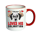 This guy loves his Dalmatian Mug - Dog Lover Mug