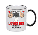This guy loves his Danish Pointer Mug - Dog Lover Mug