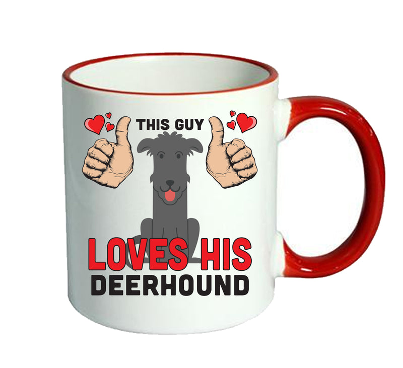 This guy loves his Deerhound Mug - Dog Lover Mug