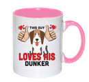 This guy loves his Dunker Mug - Dog Lover Mug