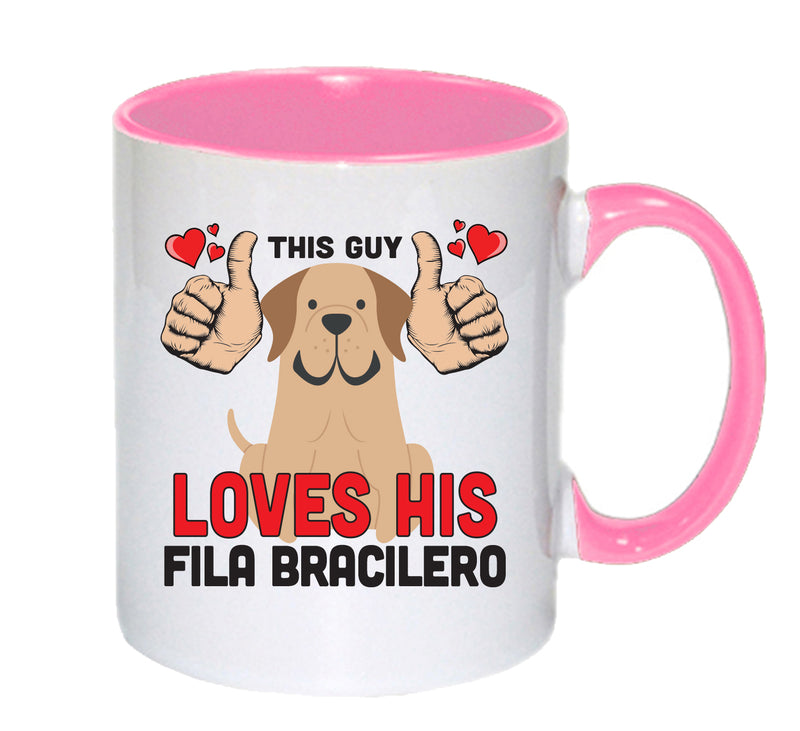 This guy loves his Fila Bracilero Mug - Dog Lover Mug