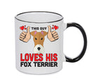This guy loves his Fox Terrier Mug - Dog Lover Mug