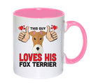 This guy loves his Fox Terrier Mug - Dog Lover Mug