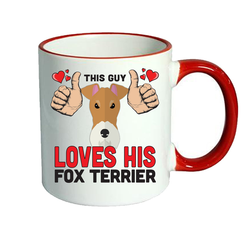 This guy loves his Fox Terrier Mug - Dog Lover Mug