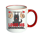 This guy loves his Groenendael Mug - Dog Lover Mug