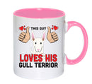 This guy loves his Gull Terrior Mug - Dog Lover Mug