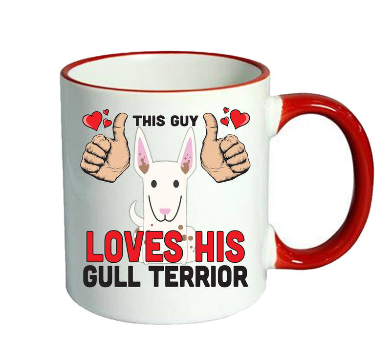 This guy loves his Gull Terrior Mug - Dog Lover Mug