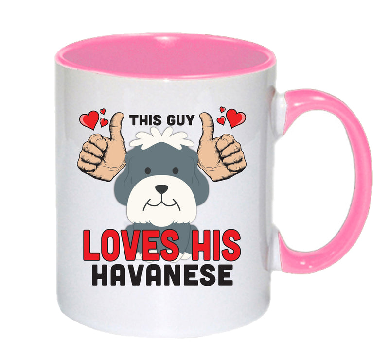 This guy loves his Havanese Mug - Dog Lover Mug