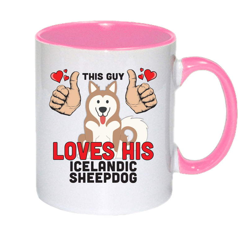 This guy loves his Icelandic Sheepdog Mug - Dog Lover Mug