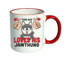 This guy loves his Jamthund Mug - Dog Lover Mug
