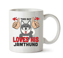 This guy loves his Jamthund Mug - Dog Lover Mug