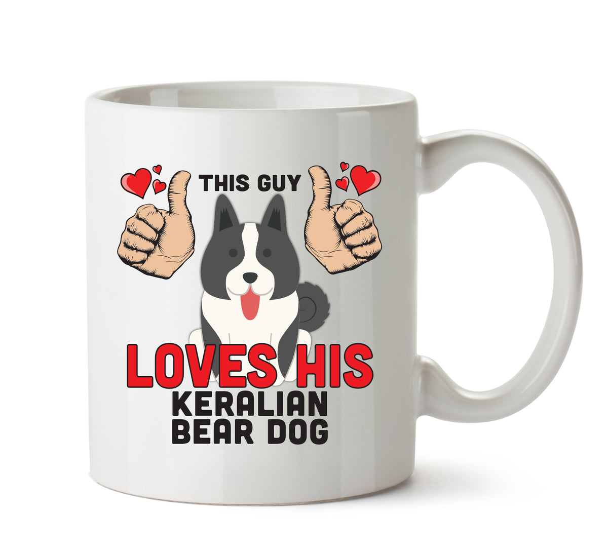 This guy loves his Keralian Beardog Mug - Dog Lover Mug