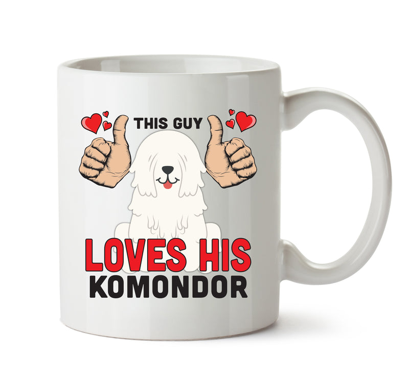 This guy loves his Komondor Mug - Dog Lover Mug
