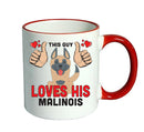 This guy loves his Malinois Mug - Dog Lover Mug