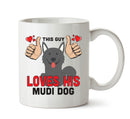 This guy loves his Mudi Dog Mug - Dog Lover Mug
