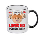 This guy loves his Pemeranian Mug - Dog Lover Mug