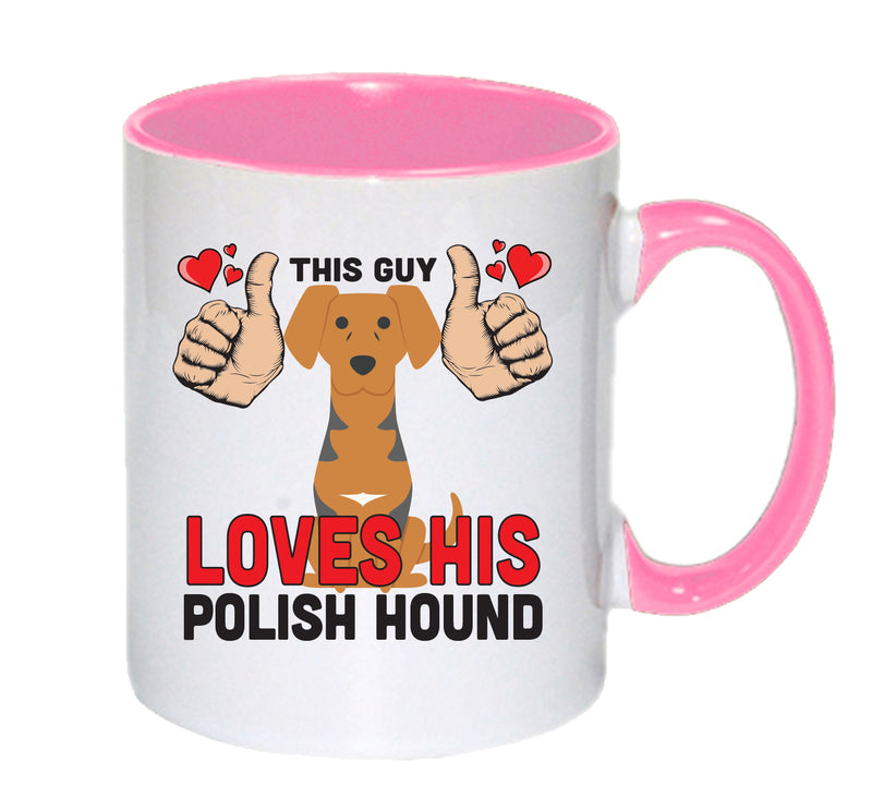 This guy loves his Polish Hound Mug - Dog Lover Mug
