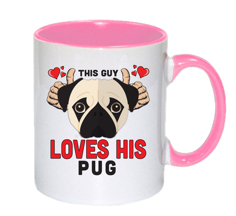 This guy loves his Pug Mug - Dog Lover Mug