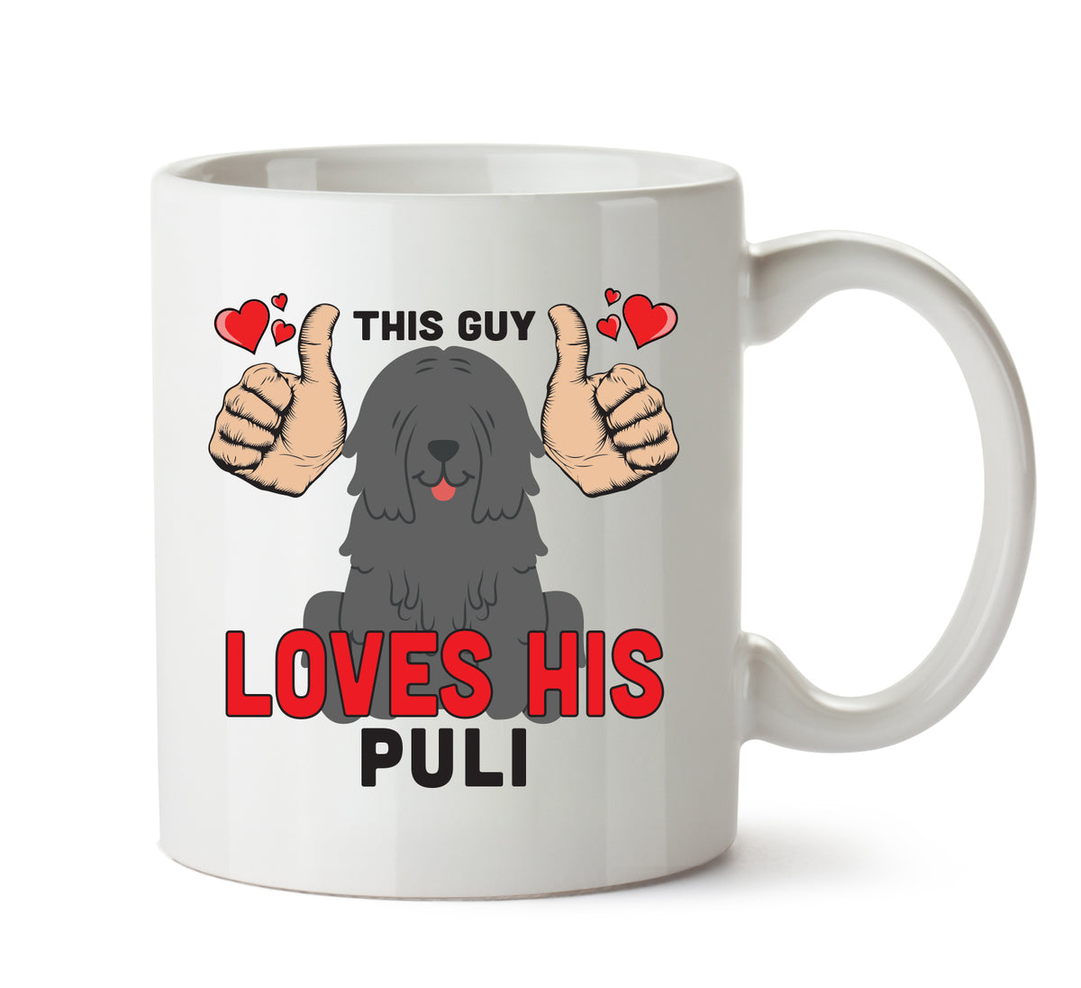 This guy loves his Puli Mug - Dog Lover Mug