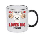 This guy loves his Pumi Mug - Dog Lover Mug