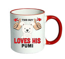 This guy loves his Pumi Mug - Dog Lover Mug