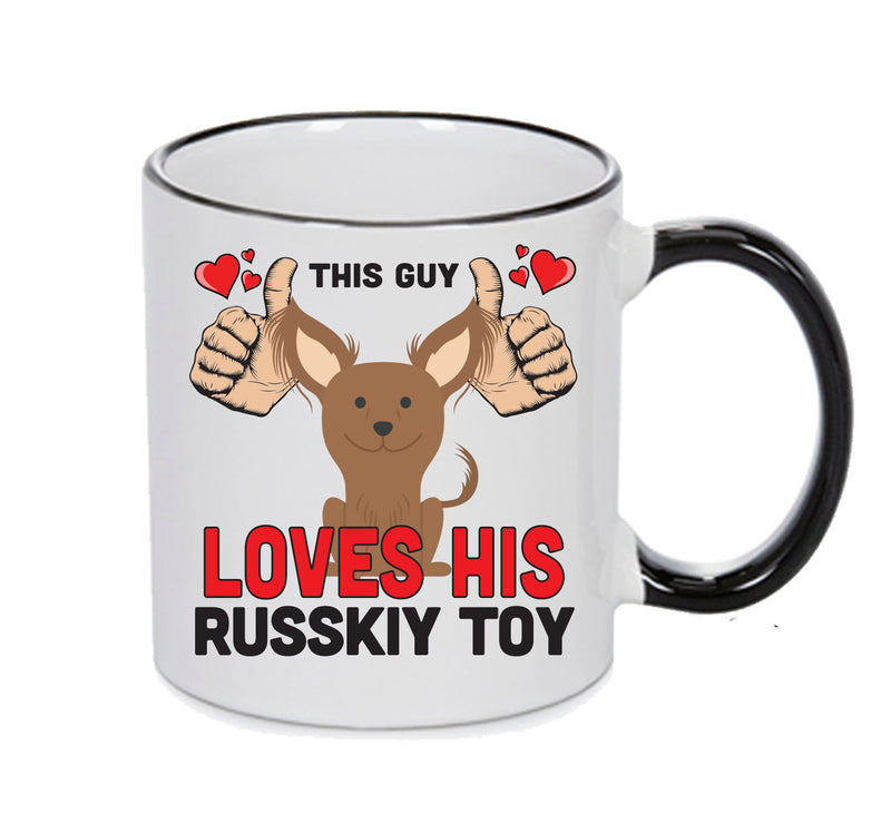 This guy loves his Russkiy Toy Mug - Dog Lover Mug