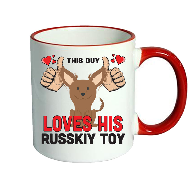 This guy loves his Russkiy Toy Mug - Dog Lover Mug