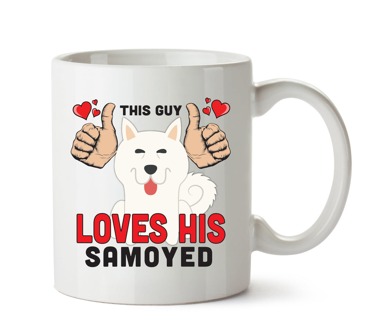 This guy loves his Samoyed - Mug - Dog Lover Mug