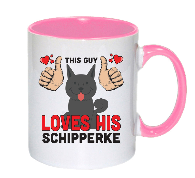 This guy loves his Schipperke Mug - Dog Lover Mug