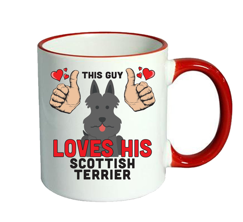 This guy loves his Scottish Terrier Mug - Dog Lover Mug
