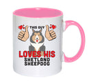 This guy loves his Shetland Sheepdog Mug - Dog Lover Mug