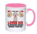 This guy loves his Slovakian Rough Pointer Mug - Dog Lover Mug