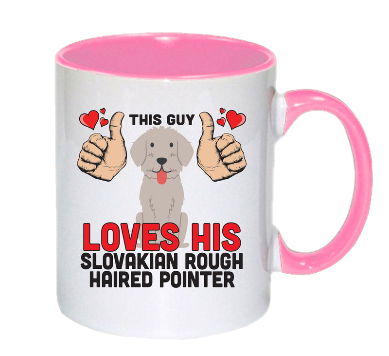 This guy loves his Slovakian Rough Pointer Mug - Dog Lover Mug