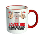 This guy loves his Slovakian Rough Pointer Mug - Dog Lover Mug