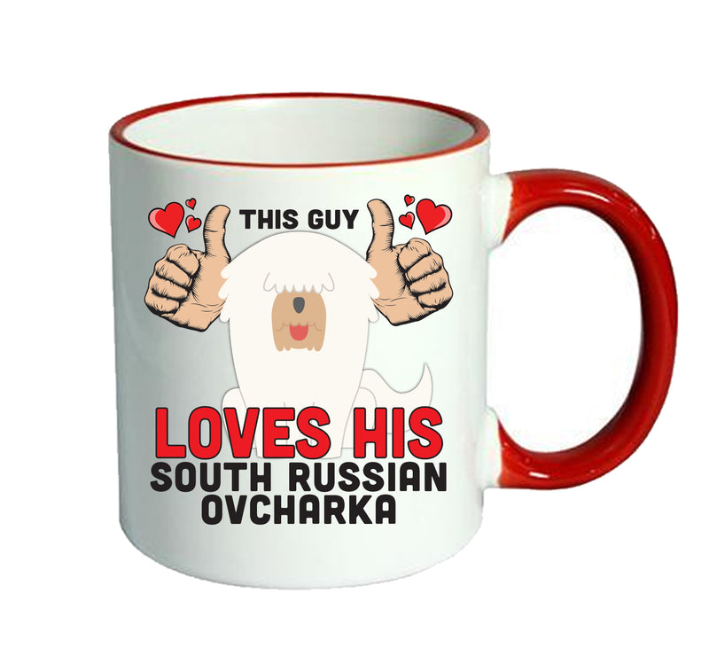 This guy loves his South Russian Ovcharka Mug - Dog Lover Mug