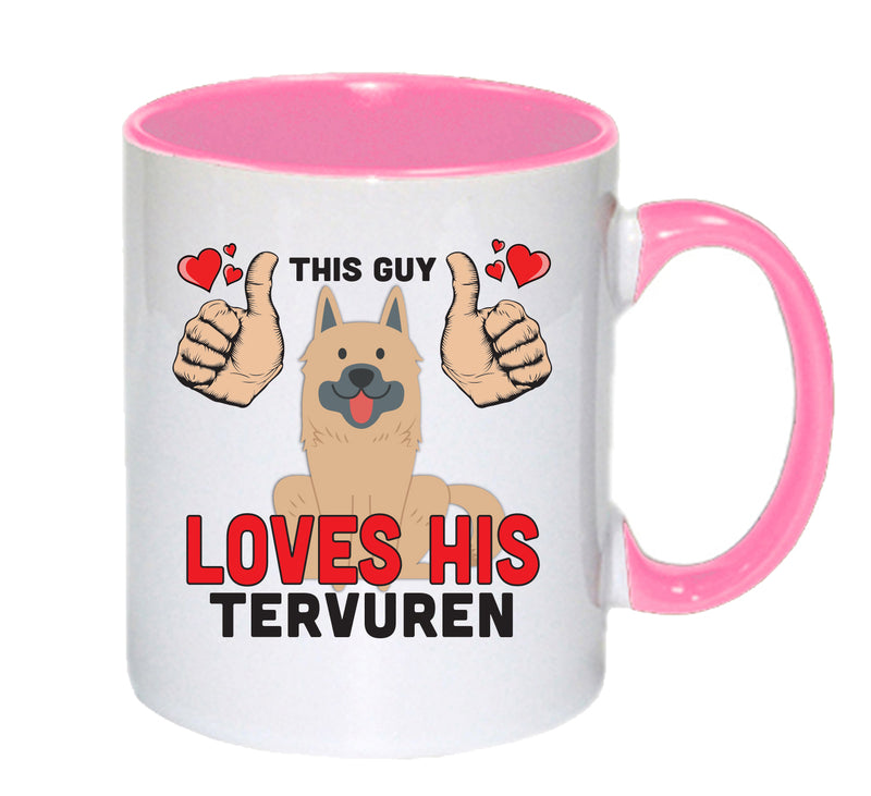 This guy loves his Tervuren Mug - Dog Lover Mug