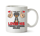 This guy loves his Transyvanian Hound Mug - Dog Lover Mug