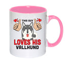 This guy loves his Vallhund Mug - Dog Lover Mug