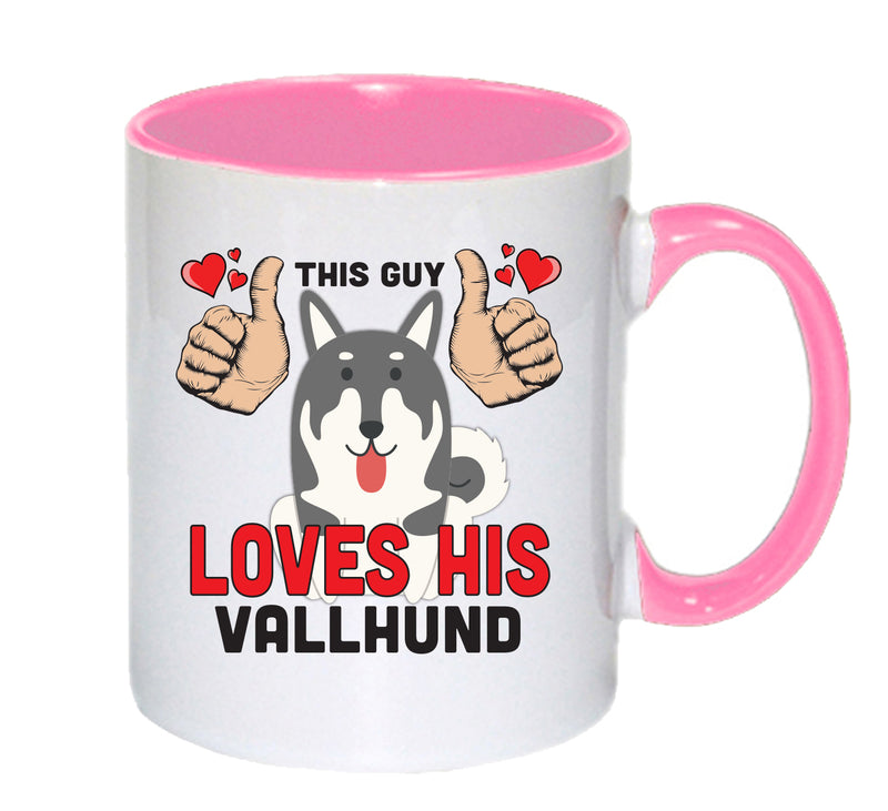 This guy loves his Vallhund Mug - Dog Lover Mug