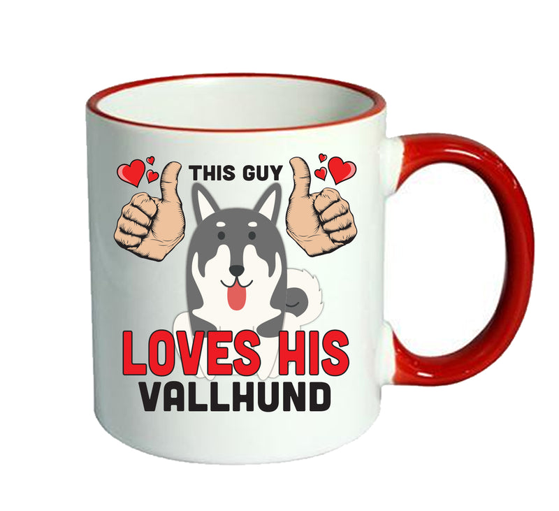 This guy loves his Vallhund Mug - Dog Lover Mug