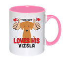 This guy loves his Vizsla Mug - Dog Lover Mug