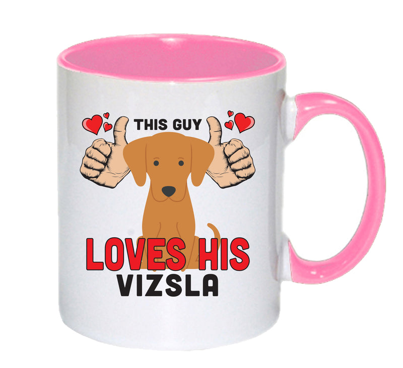 This guy loves his Vizsla Mug - Dog Lover Mug