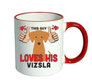 This guy loves his Vizsla Mug - Dog Lover Mug