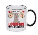 This guy loves his Wolfhound Mug - Dog Lover Mug