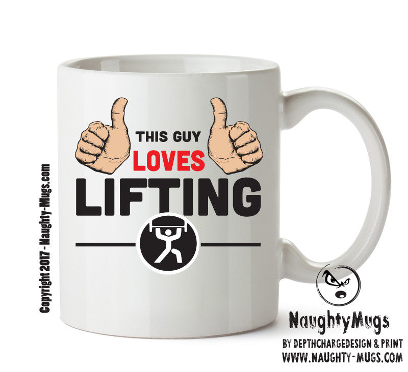 This Guy Loves Lifting Personalised ADULT OFFICE MUG