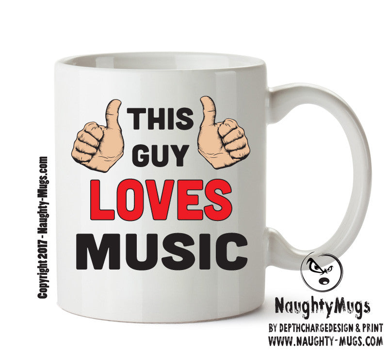 This Guy Loves Music Personalised ADULT OFFICE MUG