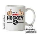 This Guy Loves Playing Hockey Personalised ADULT OFFICE MUG
