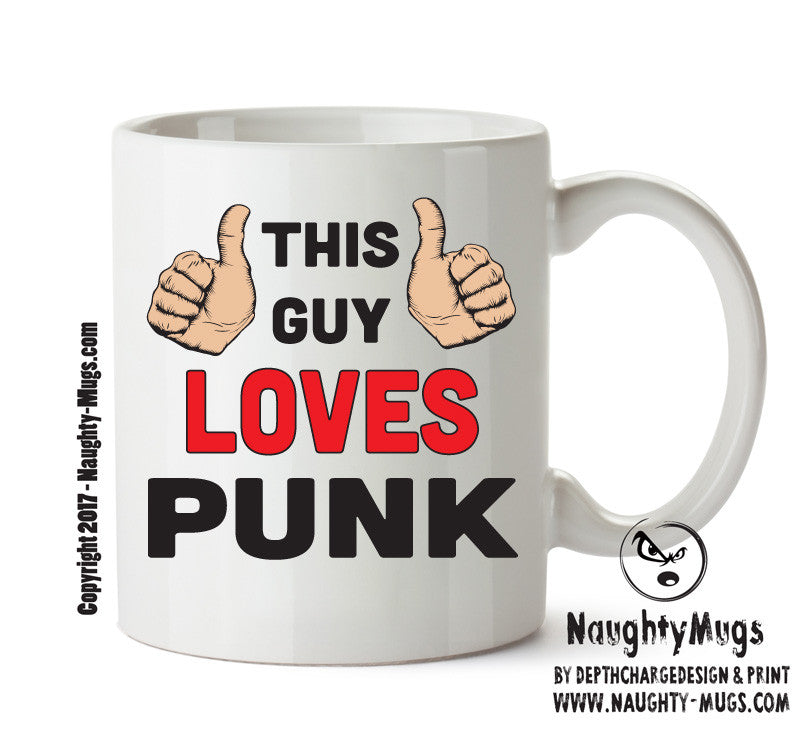 This Guy Loves Punk Personalised ADULT OFFICE MUG