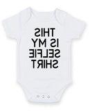 This Is My Selfie Shirt Personalised Baby Boy Girl Unisex Short Sleeve Bodysuit