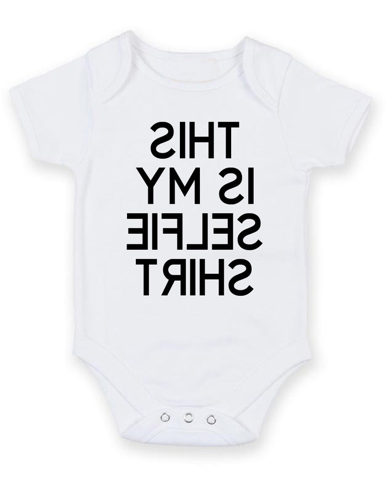 This Is My Selfie Shirt Personalised Baby Boy Girl Unisex Short Sleeve Bodysuit